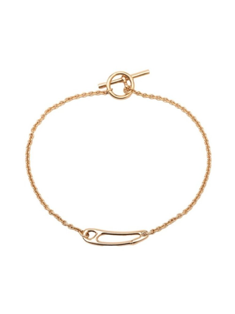 Hermes Chaine D'ancre Mini Punk ST Bracelet 18k Pink Gold